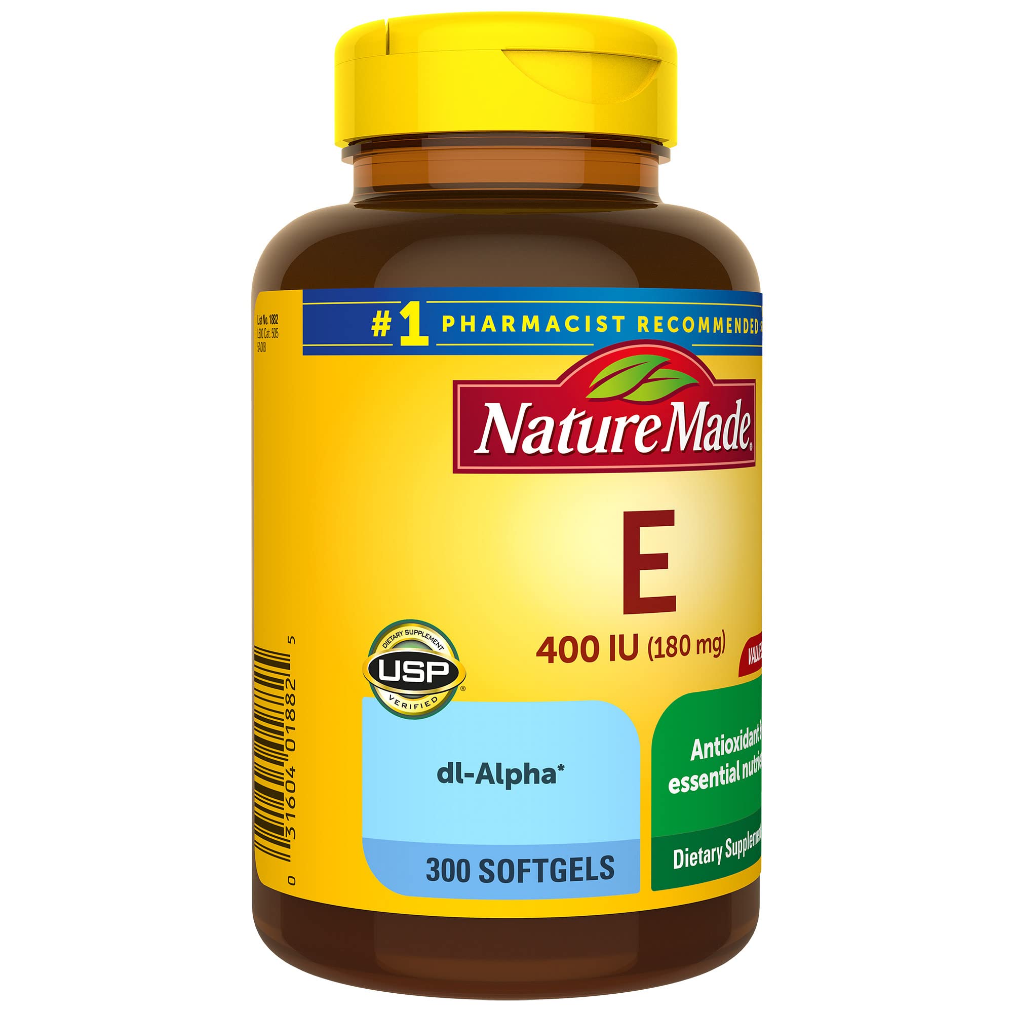 Foto 8 pulgar | Suplemento de Vitamina E Nature Made 180 mg 400 Ui 300 Cápsulas - Venta Internacional