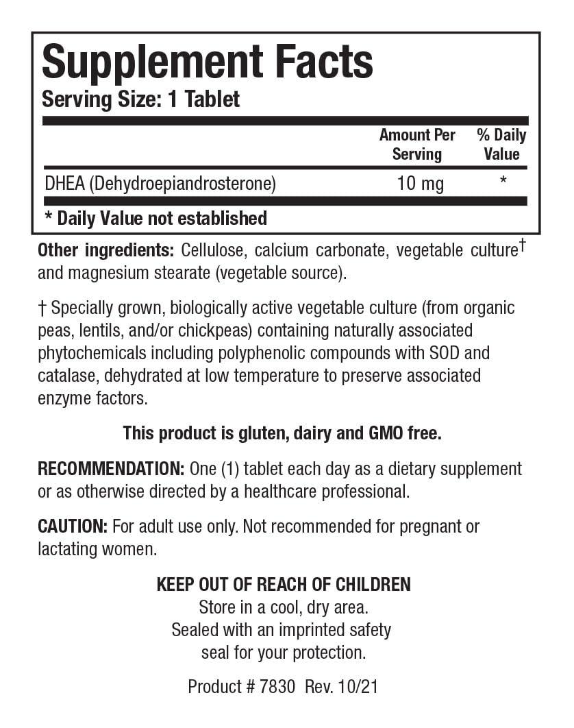 Foto 2 | Suplemento Biotics Research DHEA 10 mg Hormonal Balance 180 Comprimidos - Venta Internacional