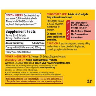 Foto 5 | Suplemento Nature Made Coq10 300 Mg 120 Cápsulas Blandas - Venta Internacional