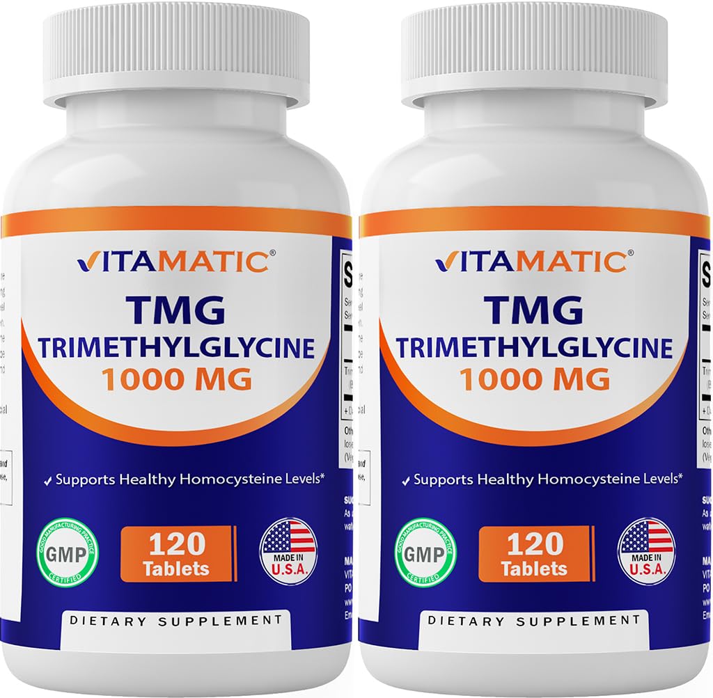 Foto 2 pulgar | Suplementos Vitamatic Tmg 1000 Mg Trimetilglicina 120 Comprimidos - Venta Internacional