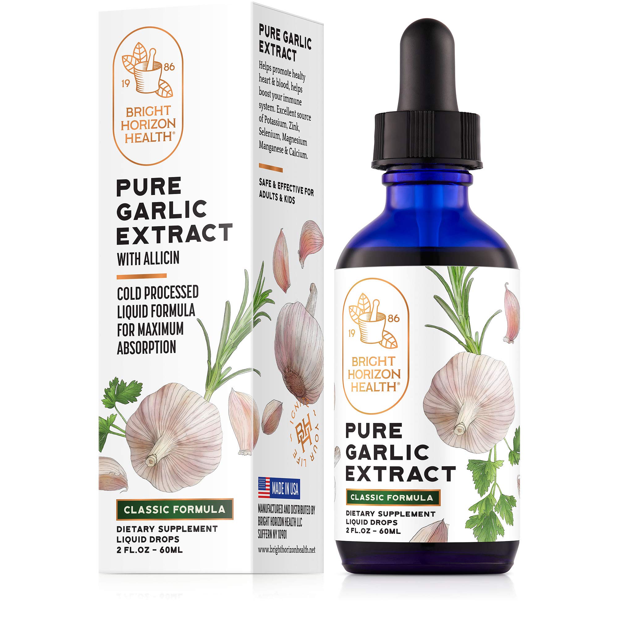 Foto 2 pulgar | Suplemento Extracto de Ajo Bright Horizon Health 60 Ml - Venta Internacional