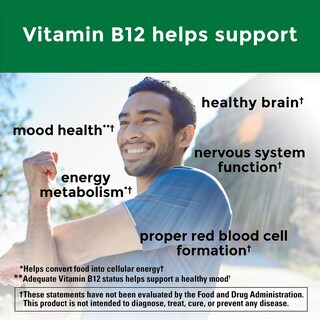 Foto 3 | Suplemento Nature Made Vitamina B12 500 Mcg 100 Tabletas - Venta Internacional