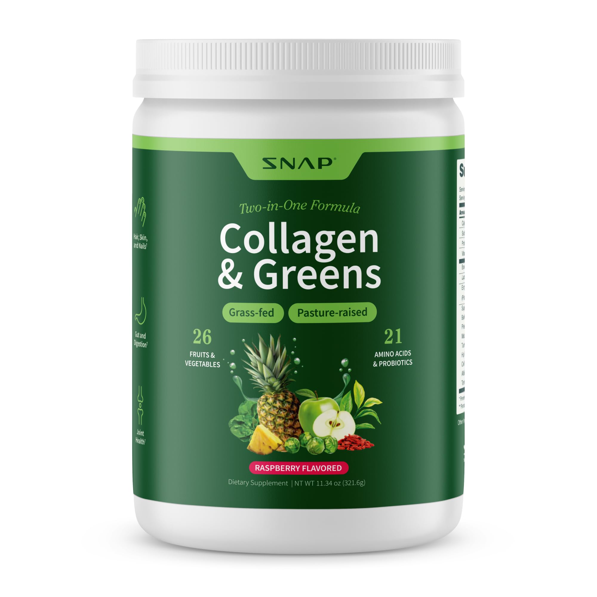 Foto 2 pulgar | Suplementos Snap Supplements Super Greens en Polvo con Colágeno - Venta Internacional