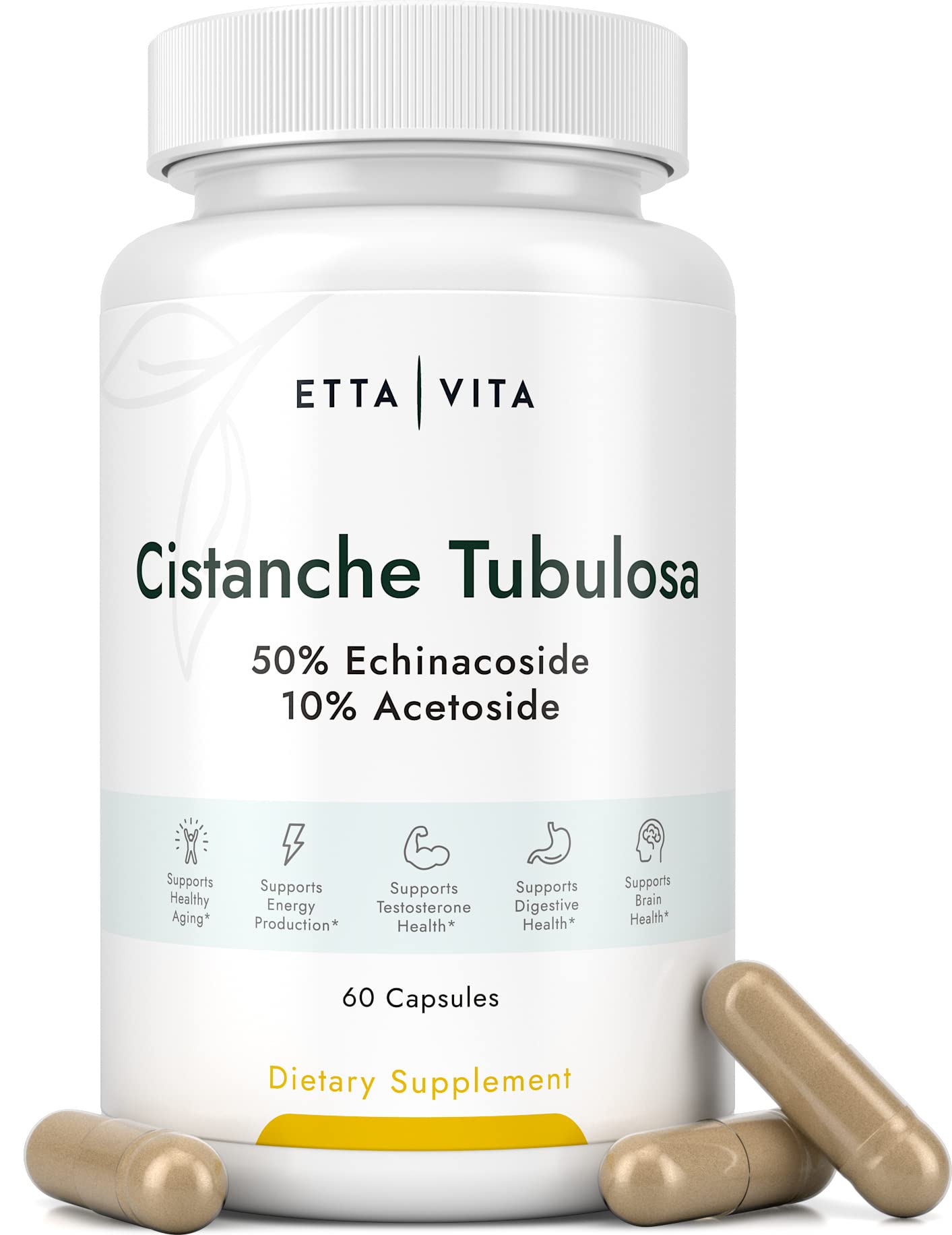 Foto 2 pulgar | Suplemento Etta Vita Cistanche Tubulosa de 60 Cápsulas-Venta Internacional