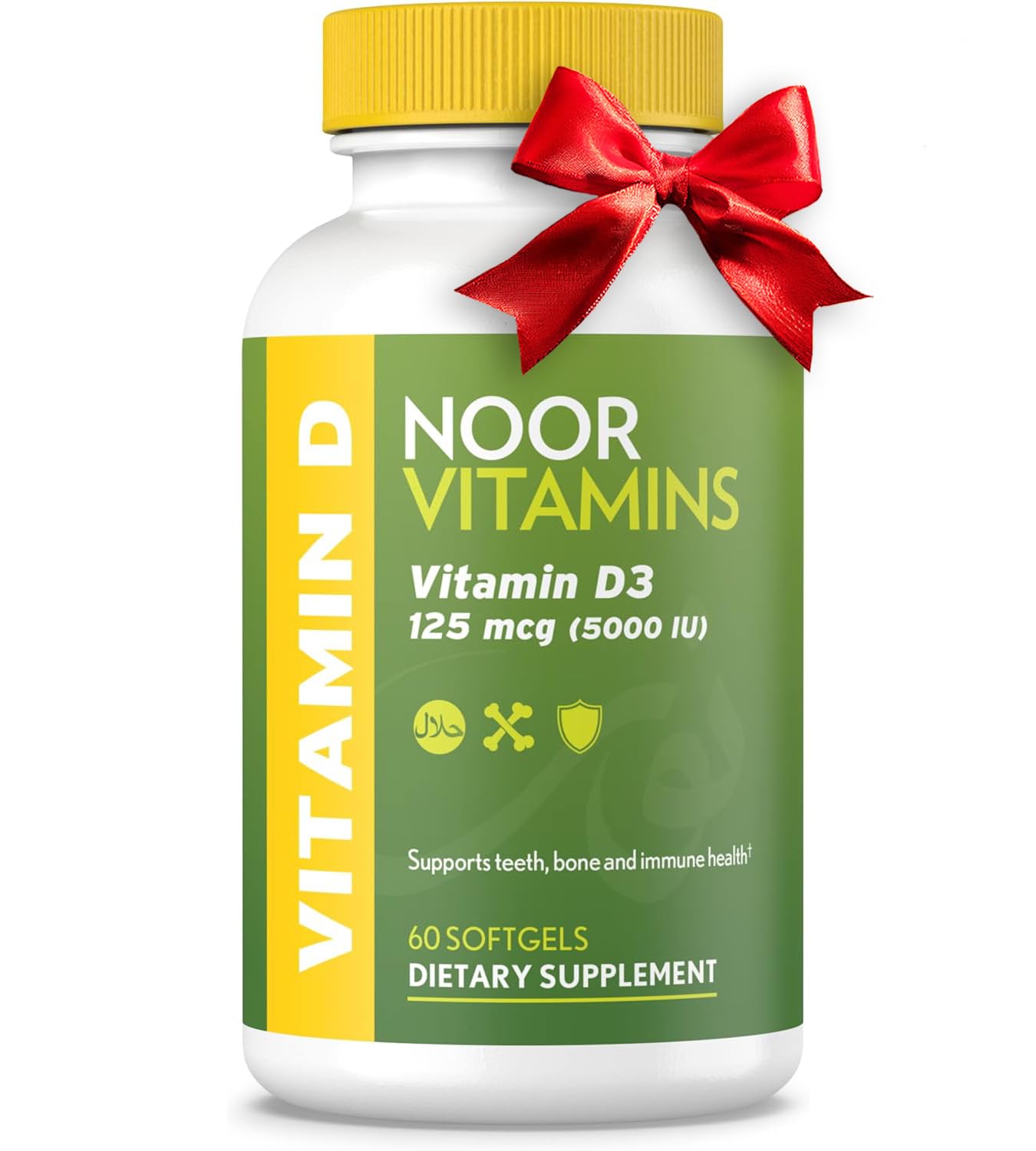 Foto 2 pulgar | Suplemento Noor Vitamins, Halal, Vitamina D3, 5000 Ui, Cápsulas Blandas, 60 Unidades - Venta Internacional.