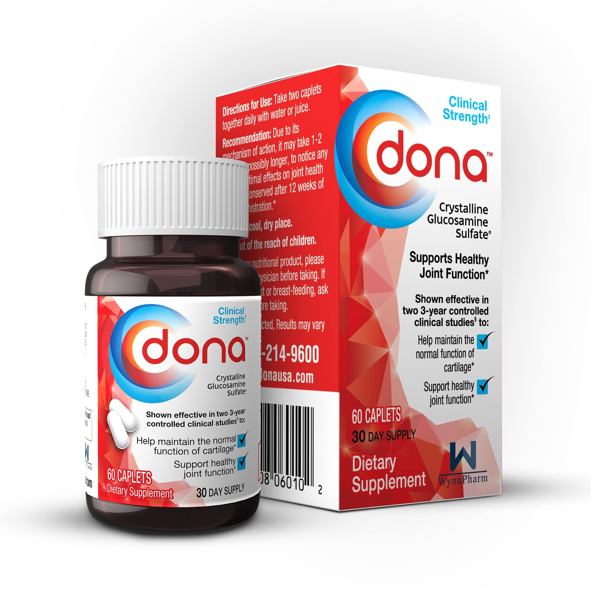 Foto 2 pulgar | Suplemento Dona Sulfato De Glucosamina Cristalino 750 Mg 60 Píldoras - Venta Internacional
