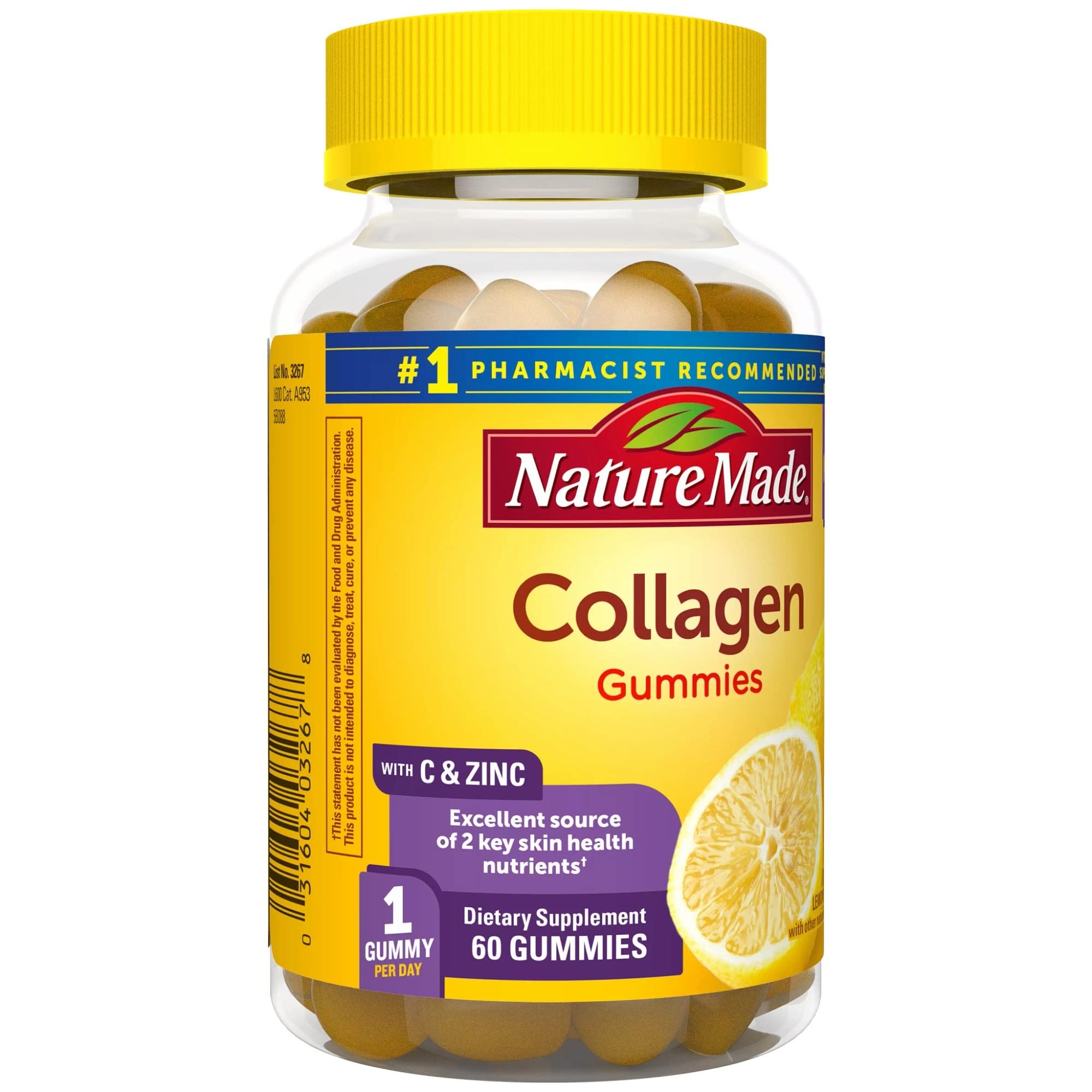 Foto 8 pulgar | Complementa Las Gomitas De Colágeno Hechas En La Naturaleza Con Vitamina C 60u - Venta Internacional.
