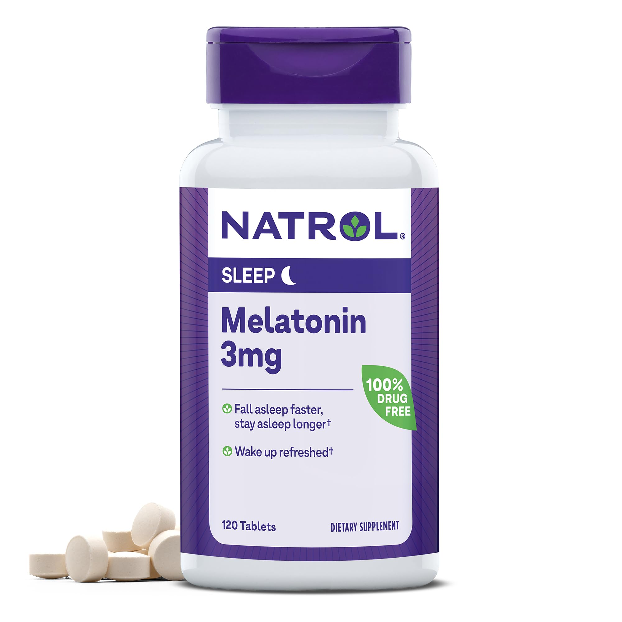 Foto 2 pulgar | Tabletas para Dormir Natrol Melatonin 3 mg 120 Tabletas - Venta Internacional