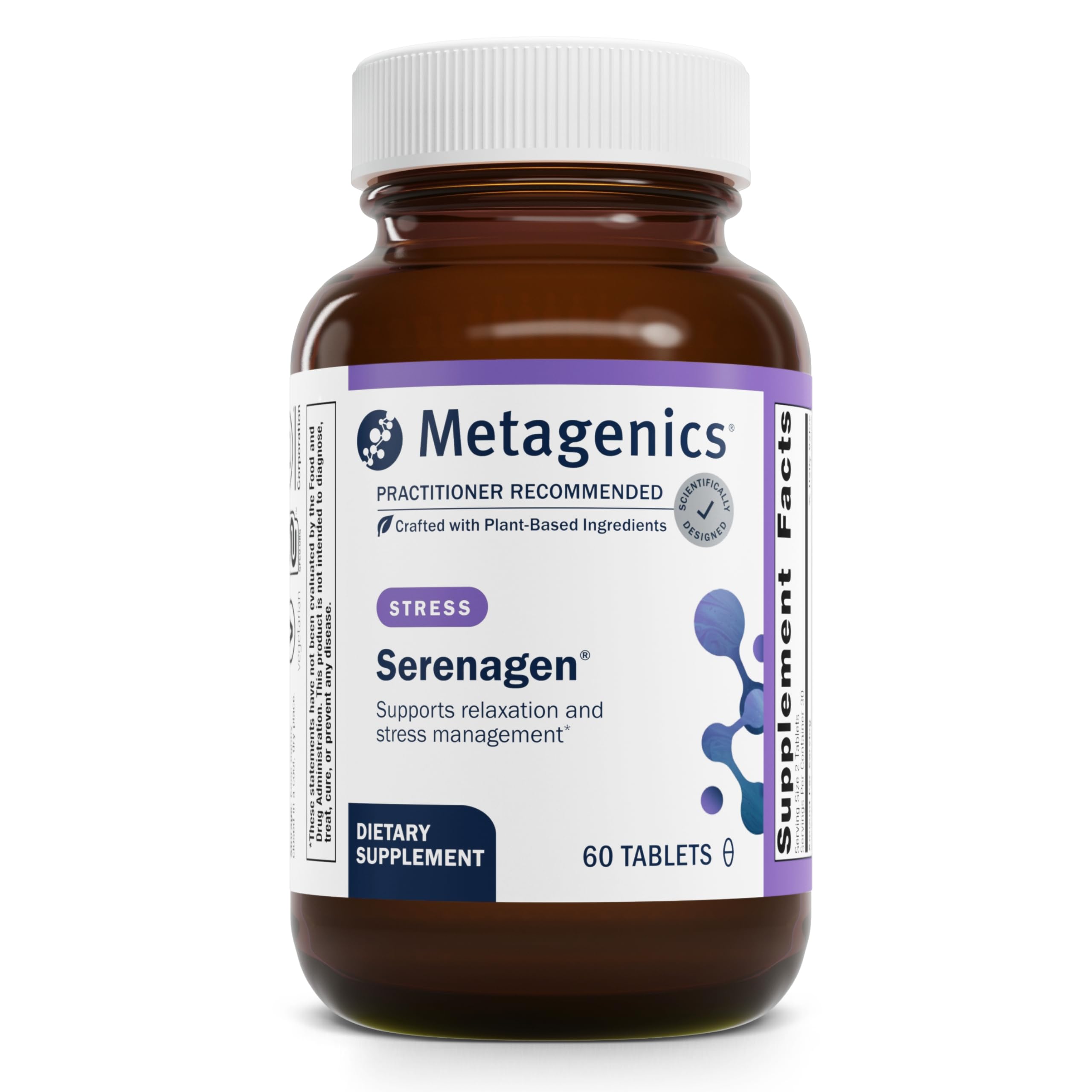 Foto 2 pulgar | Suplemento Metagenics Serenagen Herbal Stress Management 60 Comprimidos - Venta Internacional.