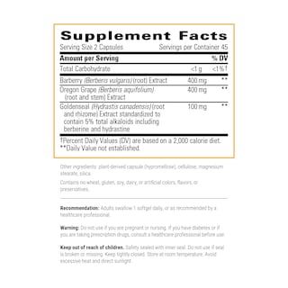 Foto 2 | Suplemento Integrative Therapeutics Berberine Complex de 90 Tabletas-Venta Internacional