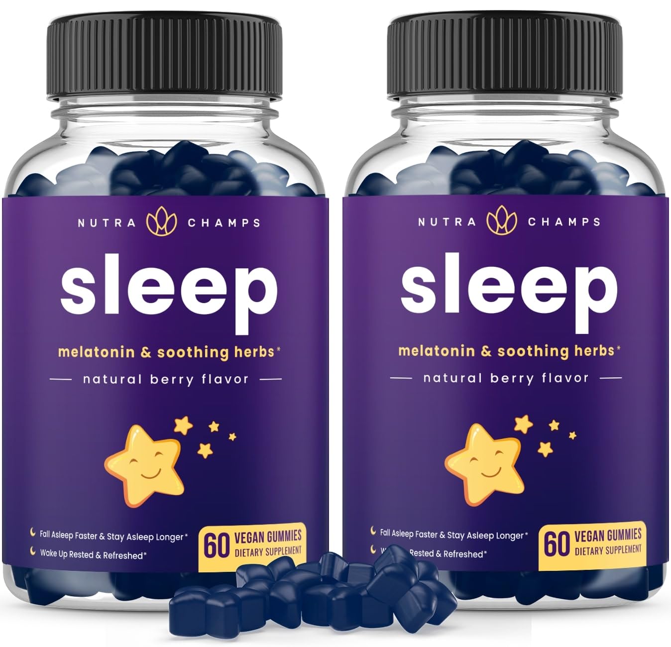 Gomitas para Dormir Nutrachamps Melatonina 120 Gomitas - Venta Internacional