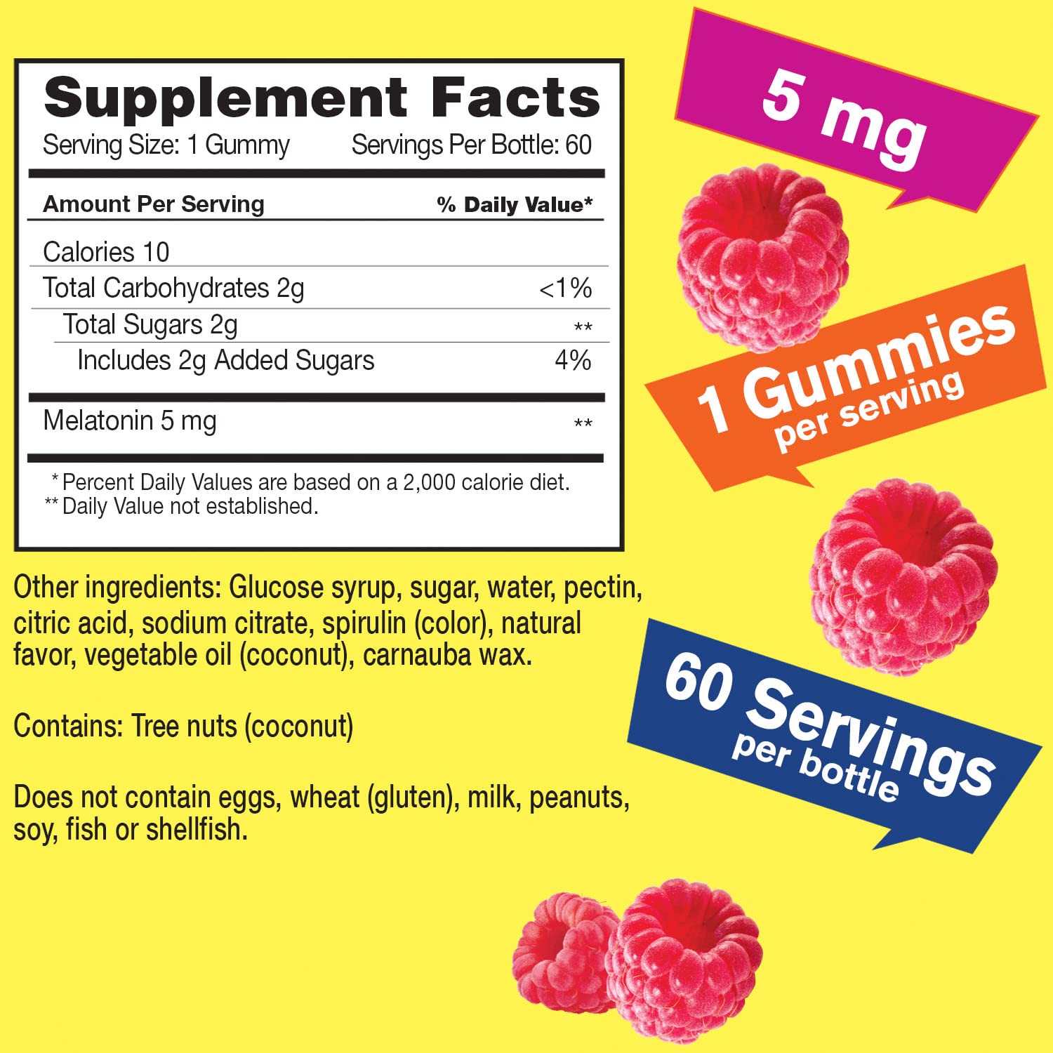 Foto 3 | Gomitas Wellyeah De Melatonina 5 mg Sabores Naturales 60 Gomitas - Venta Internacional