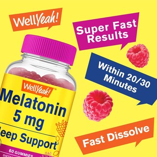 Foto 4 | Gomitas Wellyeah De Melatonina 5 mg Sabores Naturales 60 Gomitas - Venta Internacional