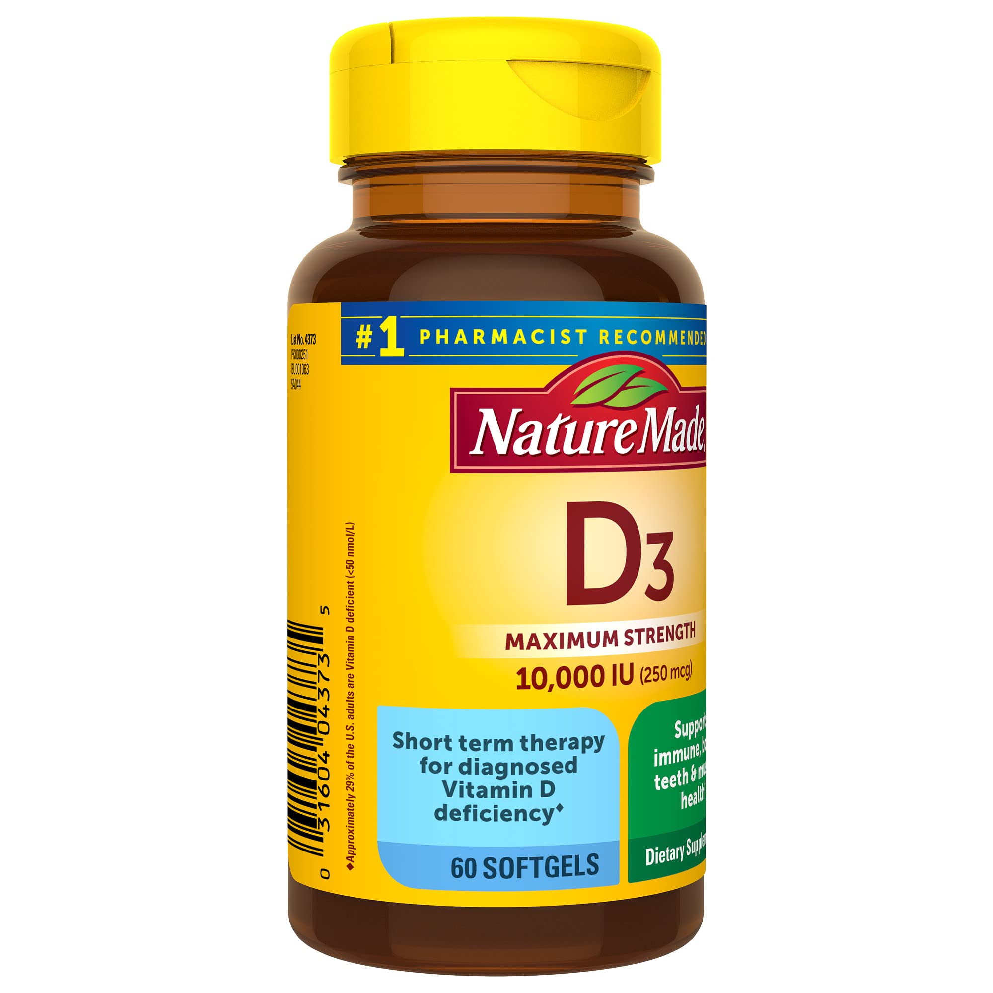 Foto 8 pulgar | Suplemento de Vitamina D3  10000 Ui 60 Cápsulas Blandas - Venta Internacional