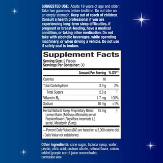 Foto 2 | Gomitas Melatonina Sleep Aid Unisom Simple Slumbers 5 Mg 60 Unidades - Venta Internacional