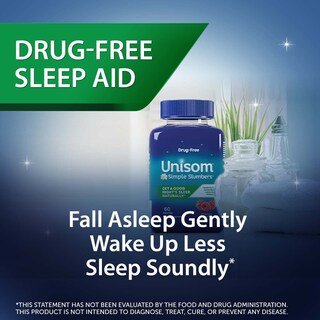 Foto 4 | Gomitas Melatonina Sleep Aid Unisom Simple Slumbers 5 Mg 60 Unidades - Venta Internacional