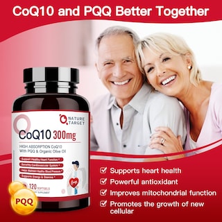 Foto 3 | Suplemento Nature Target Coq10 de 120 Tabletas-Venta Internacional