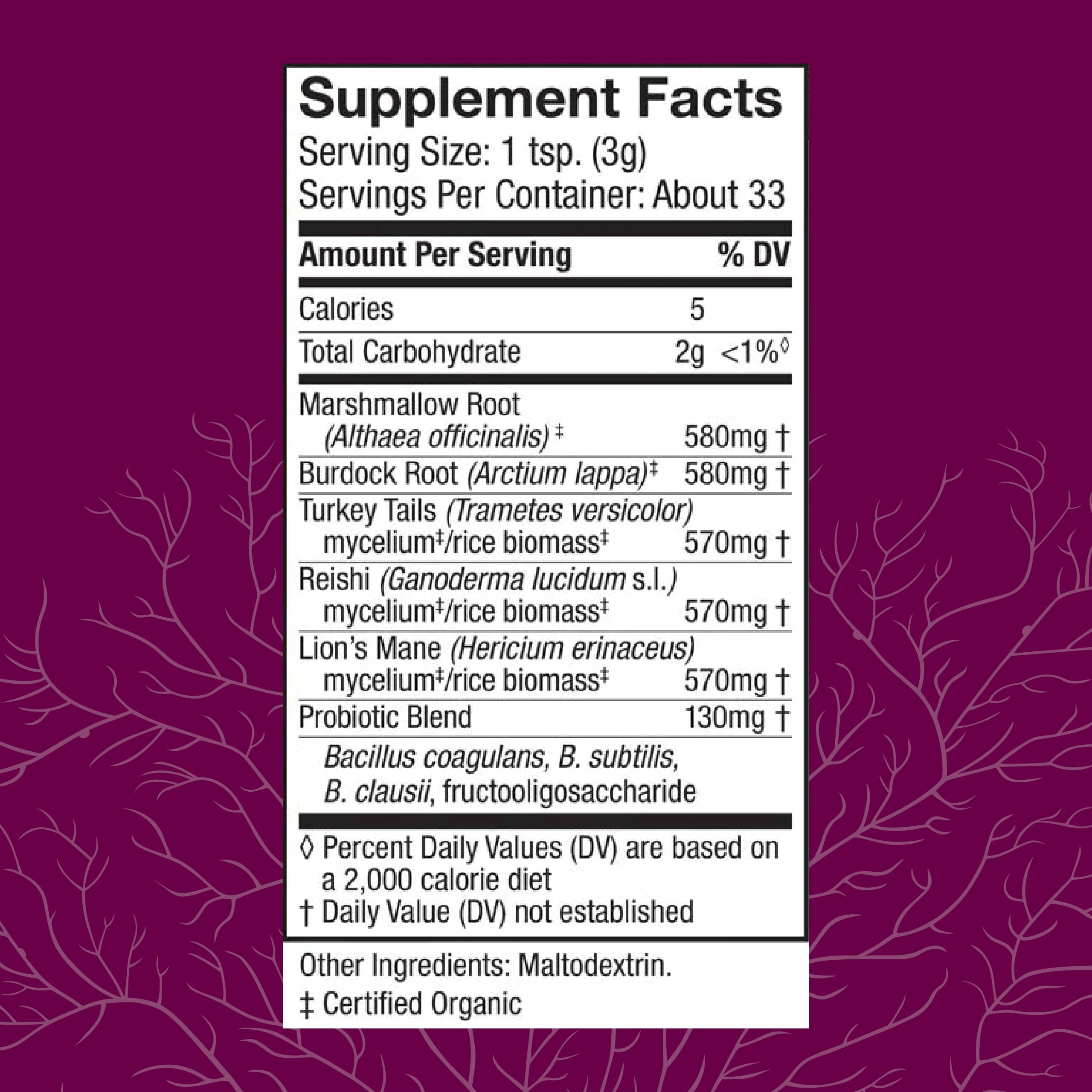 Foto 2 | Suplemento Host Defense Mycobotanicals Microbiome Powder - Venta Internacional