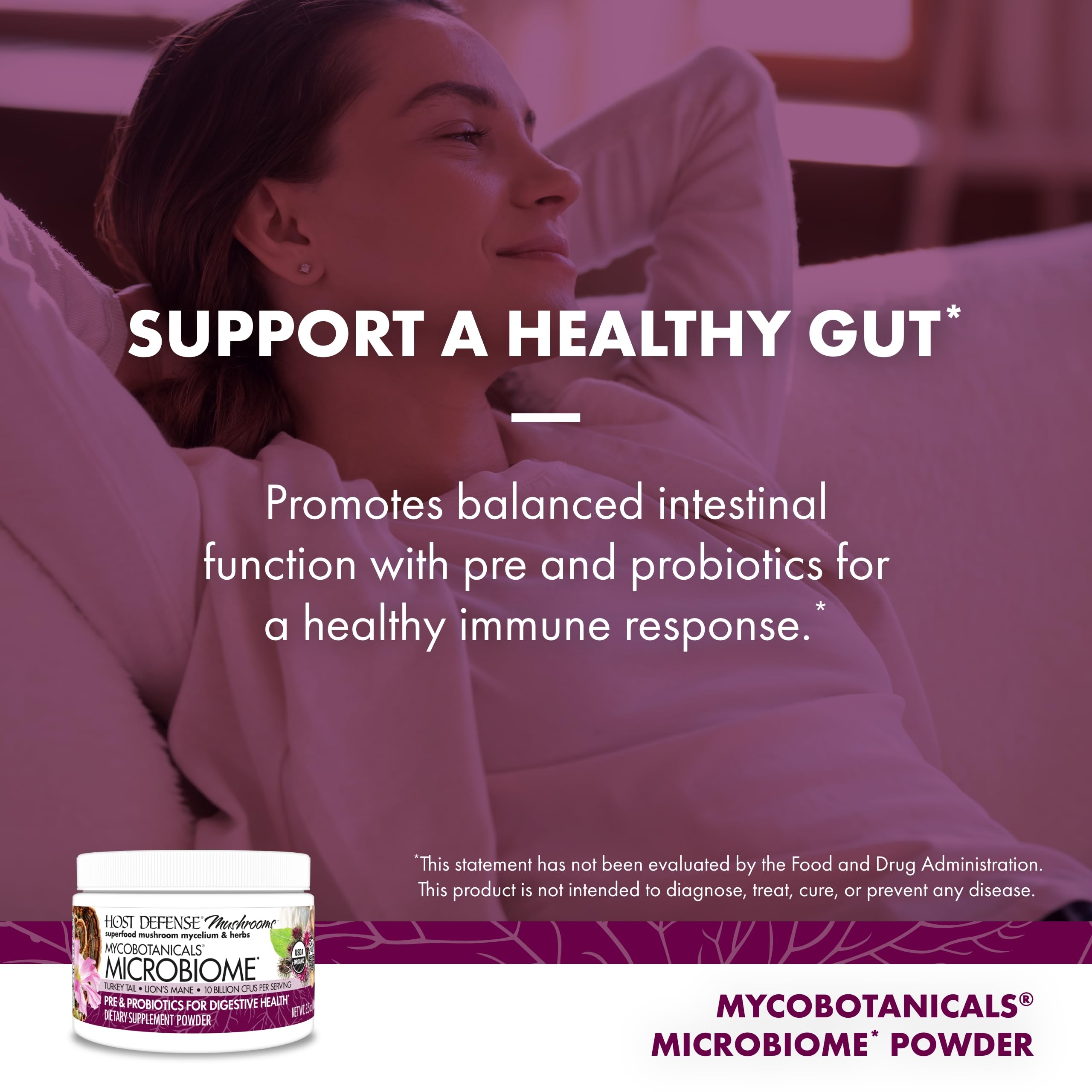 Foto 4 pulgar | Suplemento Host Defense Mycobotanicals Microbiome Powder - Venta Internacional
