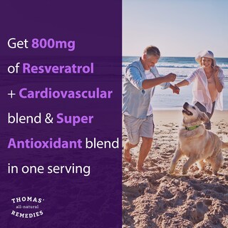 Foto 5 | Suplemento Thomas' All-natural Remedies Resveratrol de 120 Cápsulas-Venta Internacional