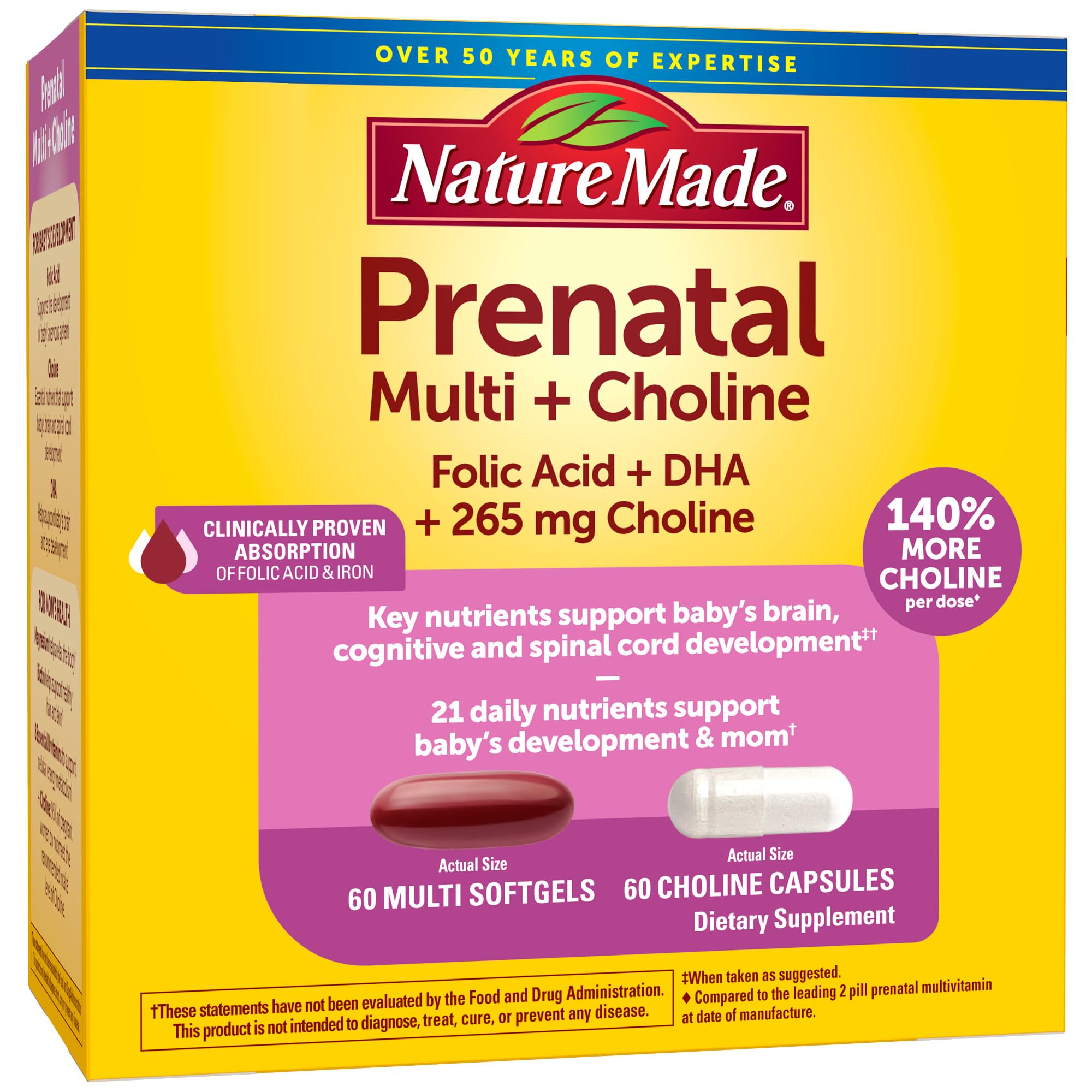 Foto 1 | Vitamina Prenatal+colina Nature Made - Venta Internacional