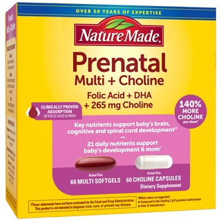 Foto 1 | Vitamina Prenatal+colina Nature Made - Venta Internacional
