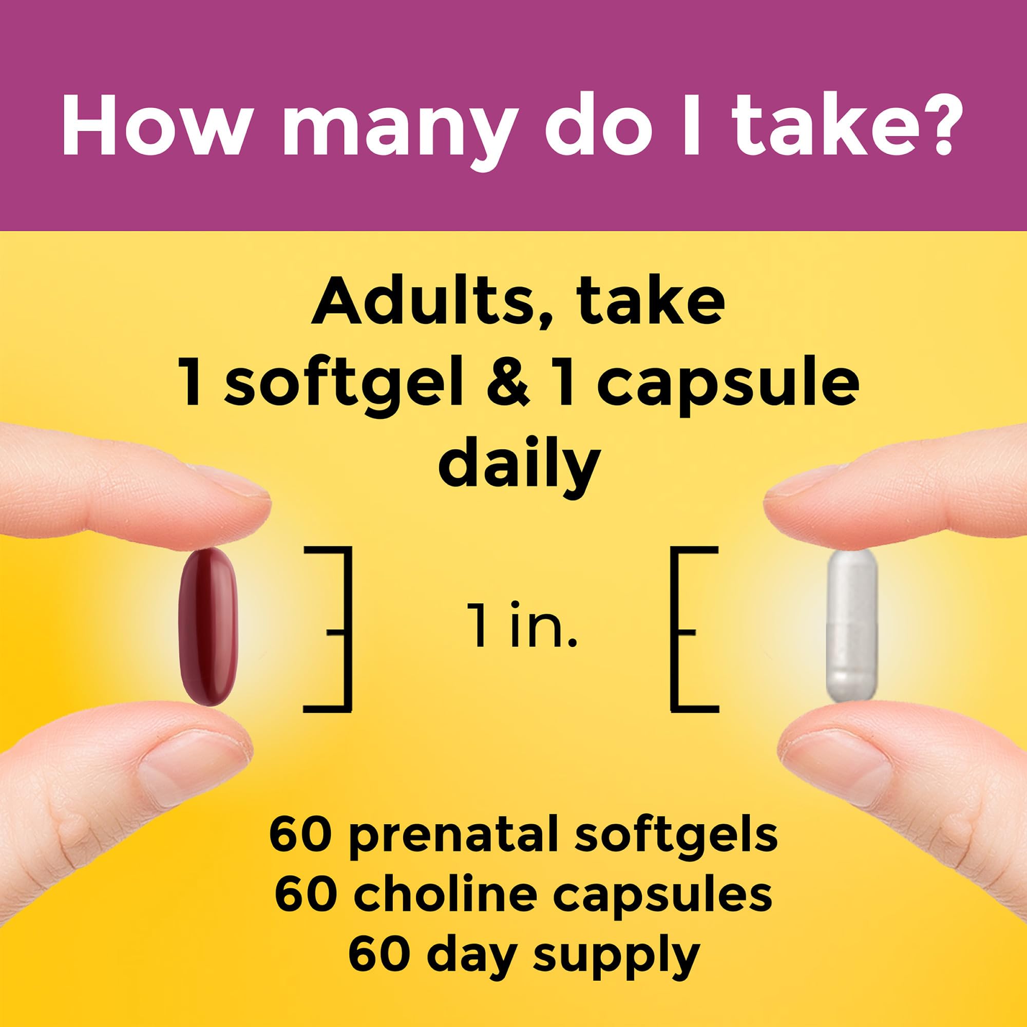 Foto 6 pulgar | Vitamina Prenatal+colina Nature Made - Venta Internacional