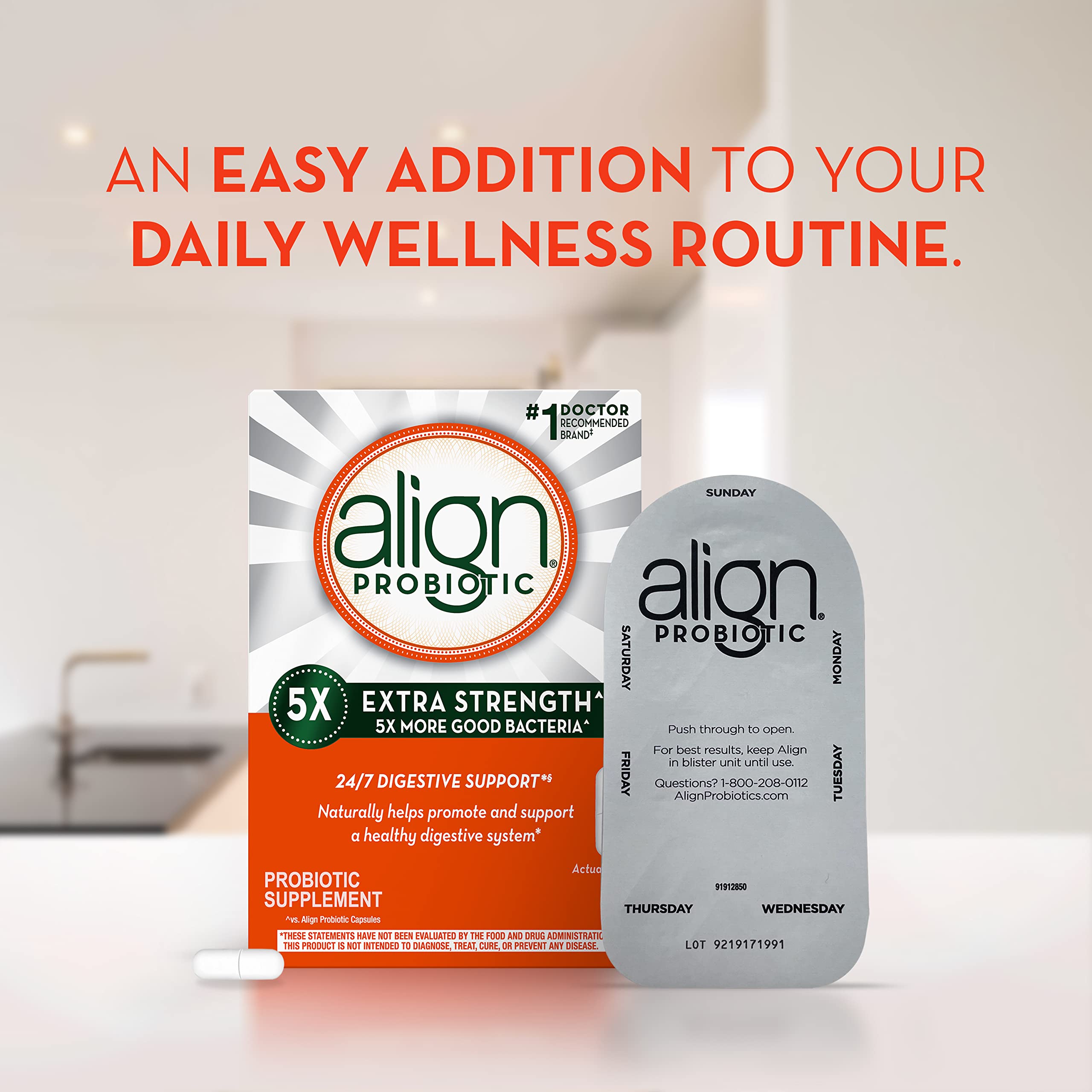 Foto 7 pulgar | Probiotico Align Extra Strength 42 Cápsulas - Venta Internacional