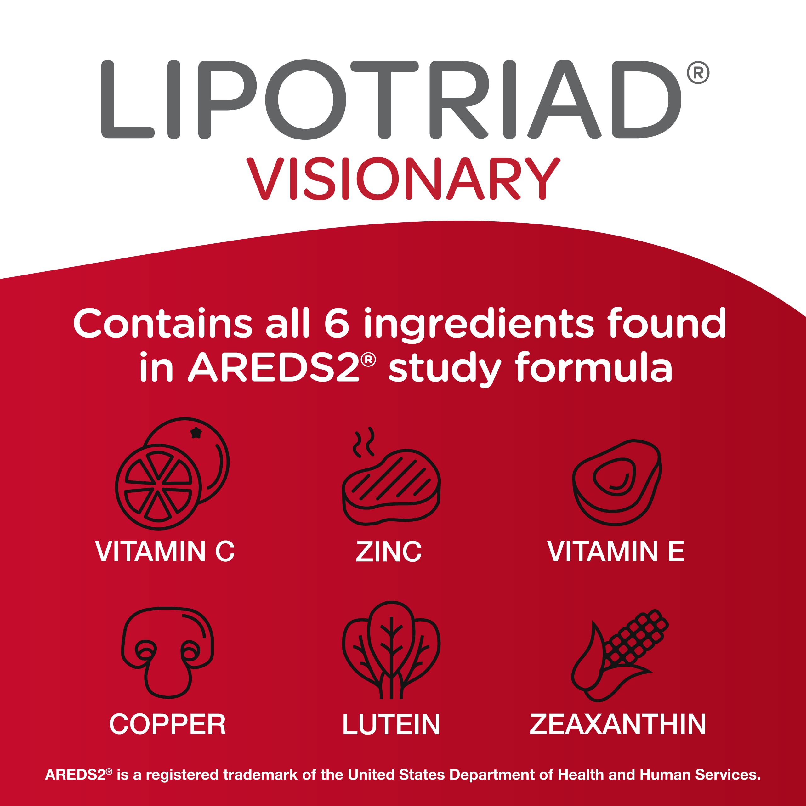 Foto 5 pulgar | Suplemento Lipotriad Visionary Eye Vitamin 90 Cápsulas - Venta Internacional