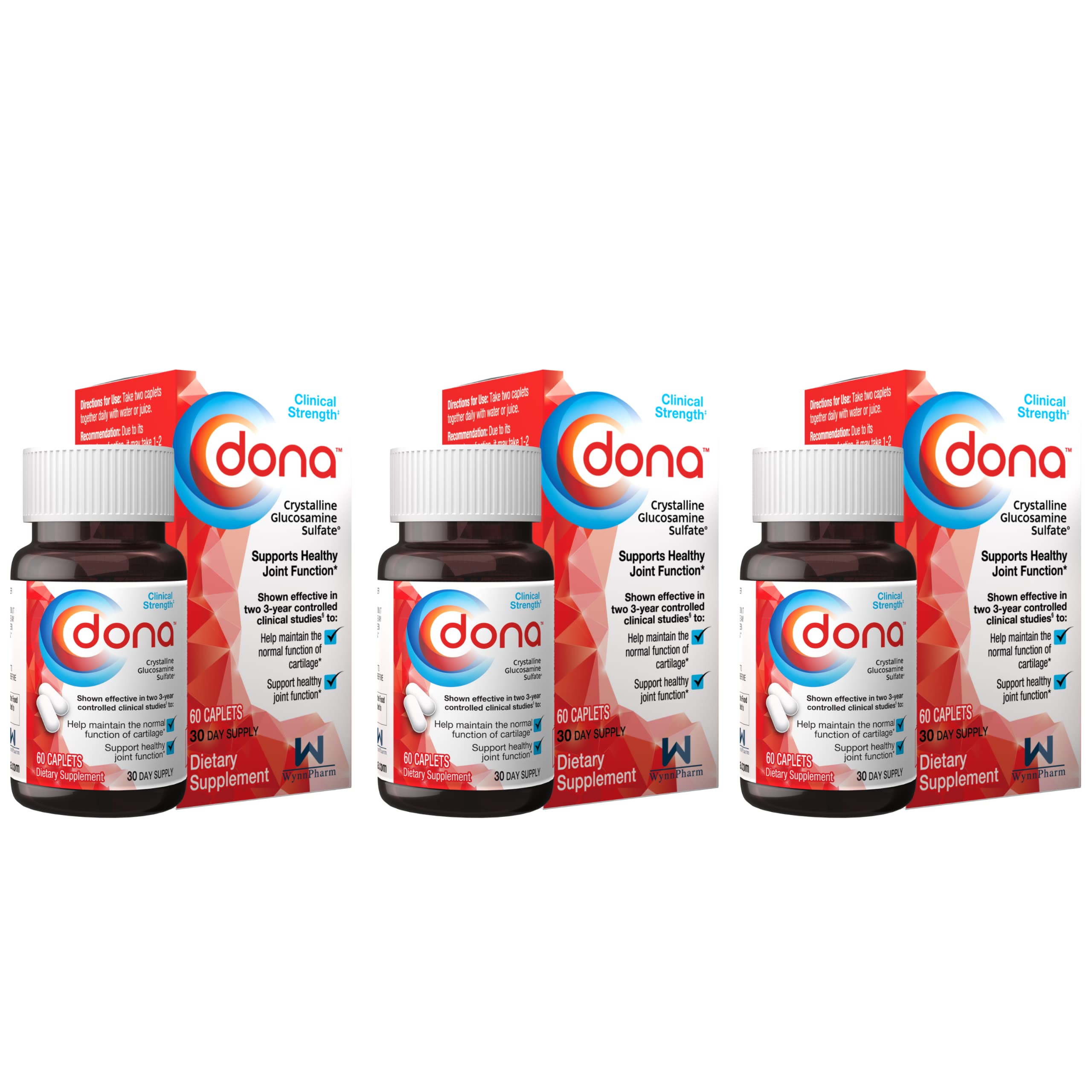 Foto 2 pulgar | Suplemento de Sulfato De Glucosamina Cristalino Dona 750 Mg 60 Unidades - Venta Internacional