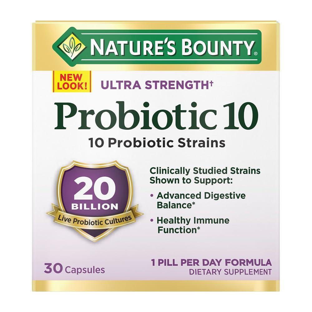 Foto 2 pulgar | Suplemento Probiótico Nature's Bounty 10 Unidades 30 Cápsulas - Venta Internacional