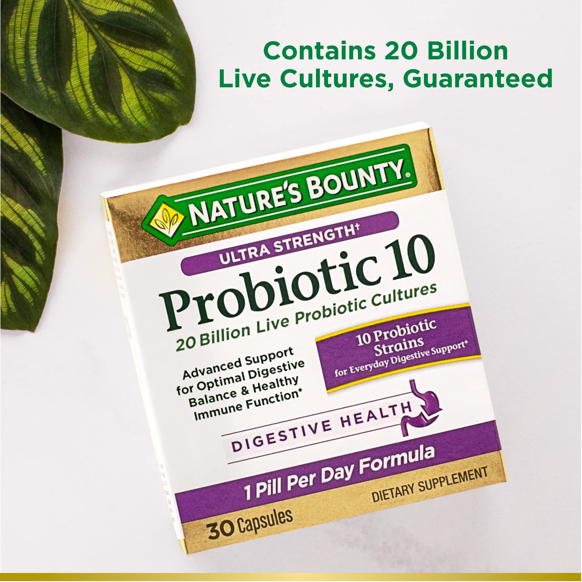 Foto 5 pulgar | Suplemento Probiótico Nature's Bounty 10 Unidades 30 Cápsulas - Venta Internacional
