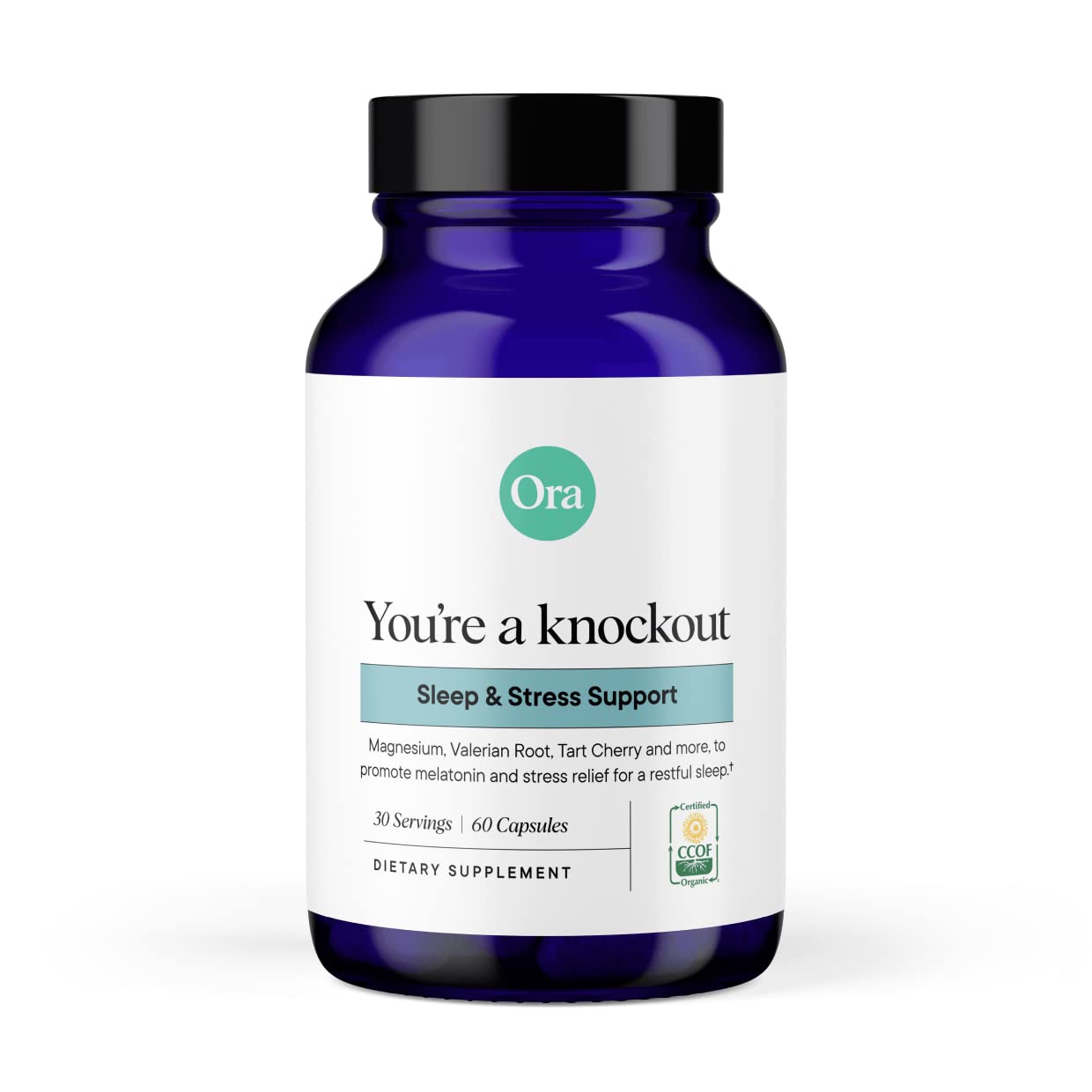 Suplemento para Dormir Ora Organic Natural 60 Cápsulas - Venta Internacional