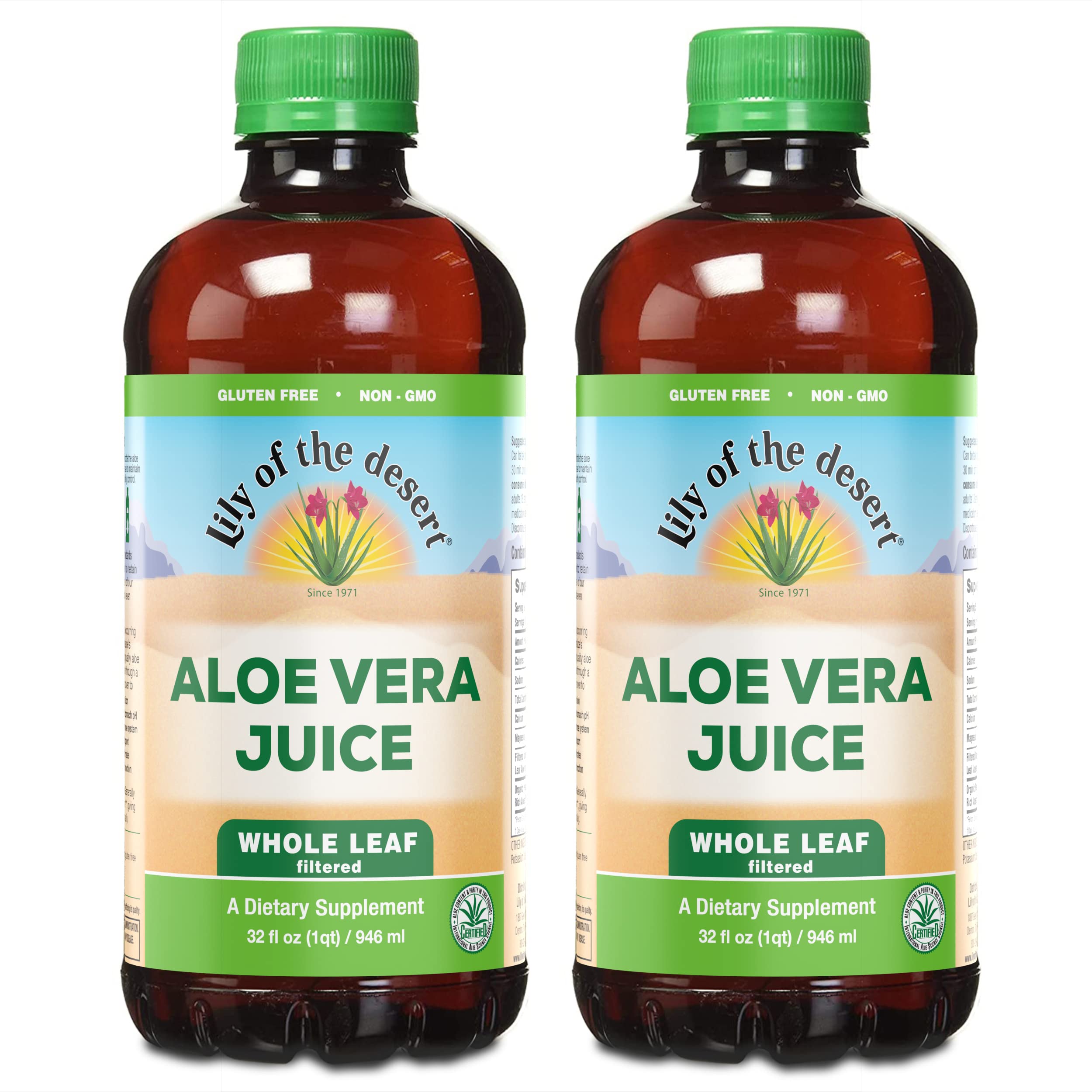 Foto 2 pulgar | Jugo De Aloe Vera Lily Of The Desert 2 Piezas de 946 ml-Venta Internacional