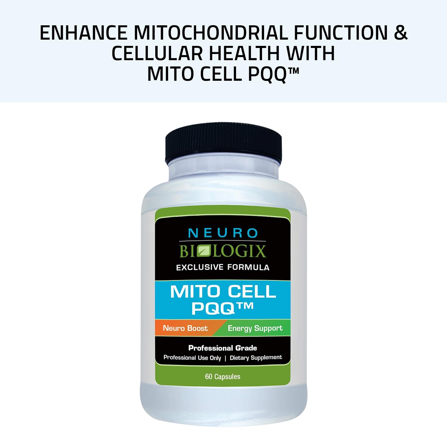 Foto 3 pulgar | Suplemento Neurobiologix Mito Cell Pqq 60 Cápsulas - Venta Internacional