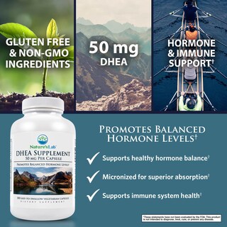 Foto 3 | Suplemento Nature's Lab Dhea 50 mg 300 Cápsulas - Venta Internacional