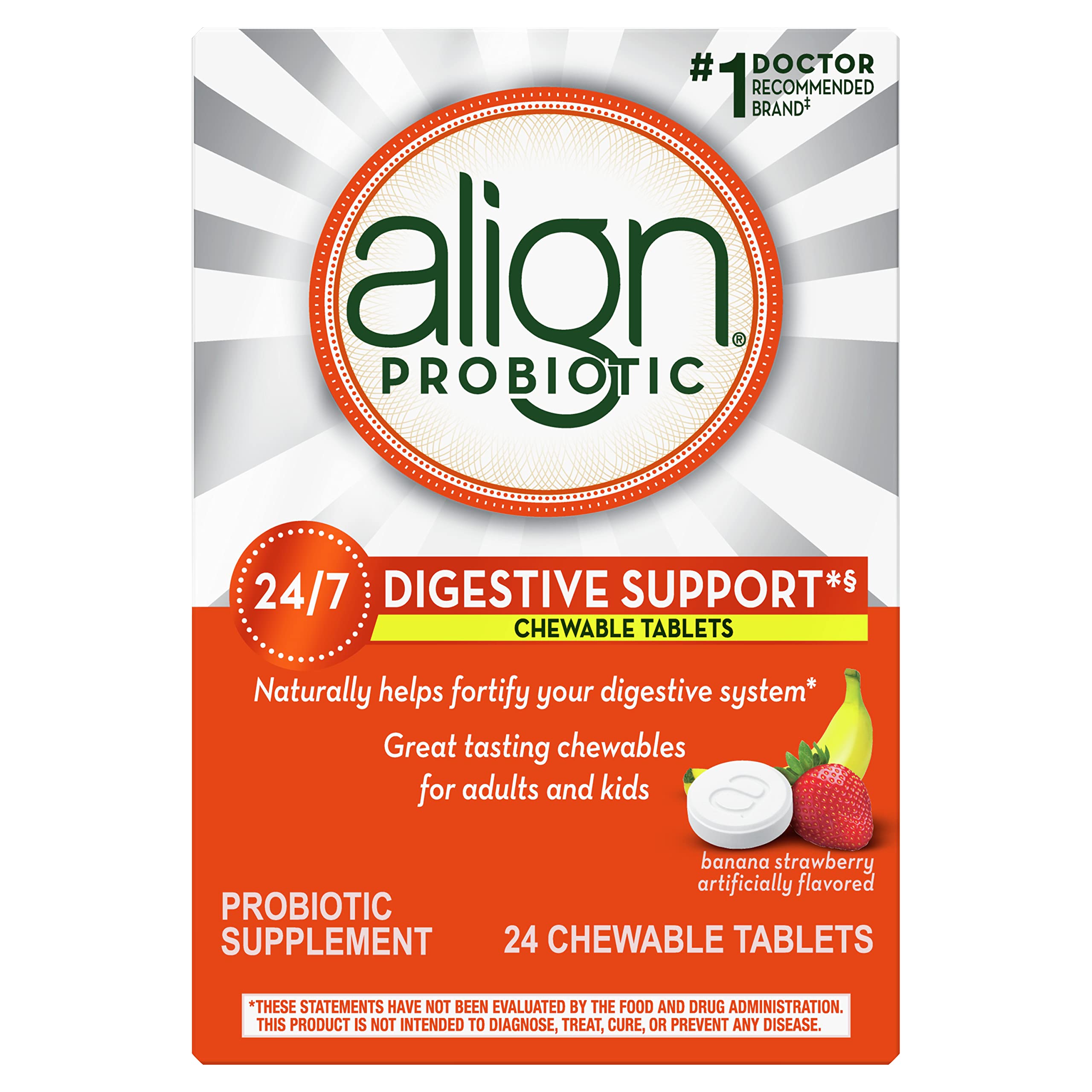 Foto 2 pulgar | Tabletas Masticables Probióticas Align 24 Tabletas  - Venta Internacional