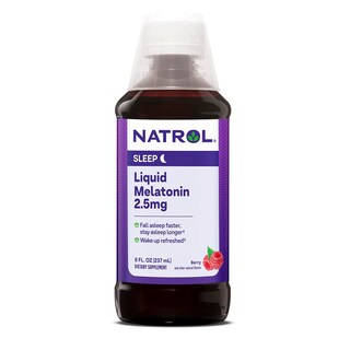 Foto 1 | Suplemento Natrol Liquid Melatonin 2.5 mg Berry 237 ml - Venta Internacional