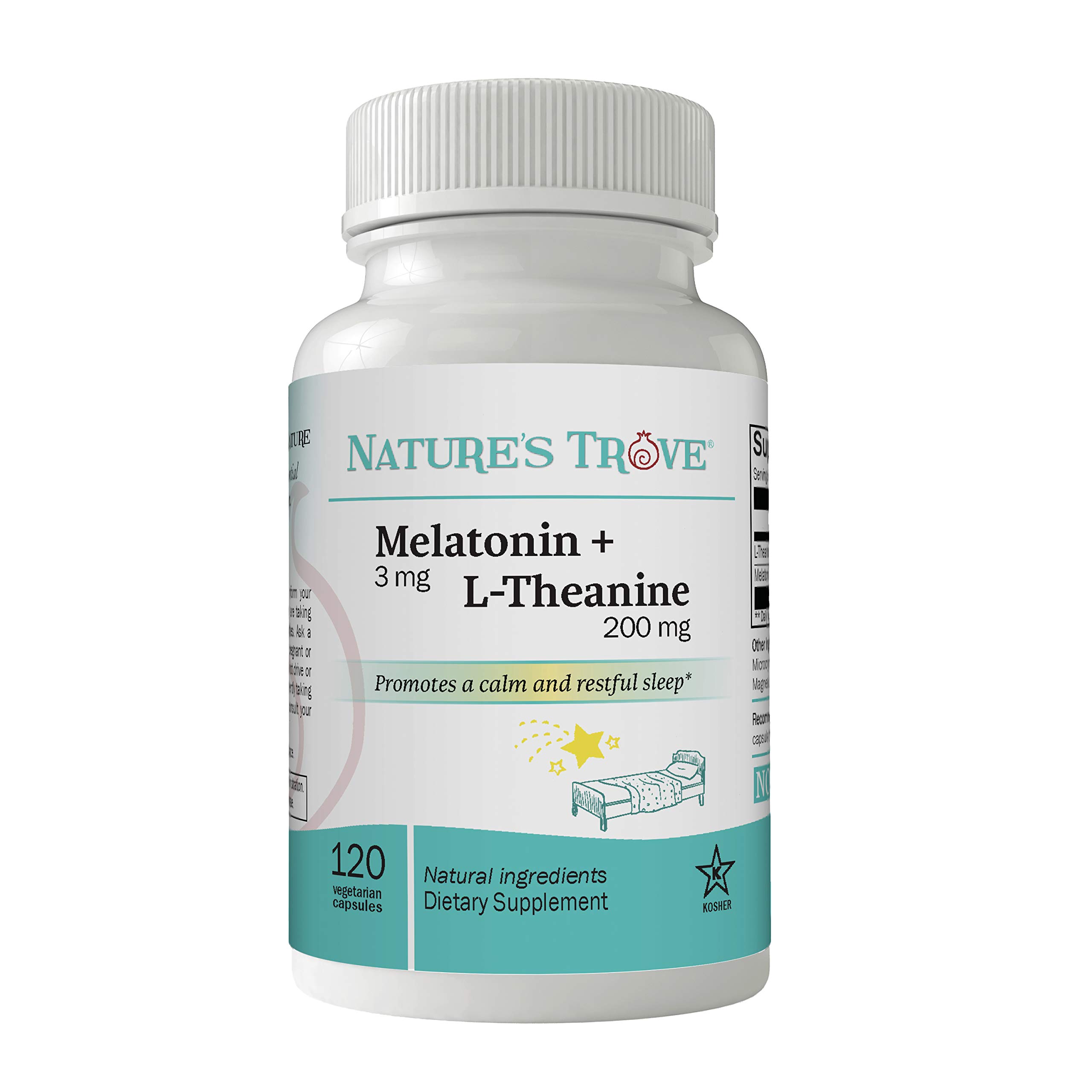 Foto 1 | Suplemento Nature's Trove Melatonina 3 Mg + L Teanina 200 mg - Venta Internacional