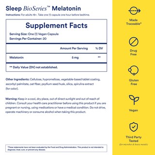 Foto 6 | Suplemento para Dormir Ritual Sleep Bioseries™ Melatonina 20 Cápsulas - Venta Internacional