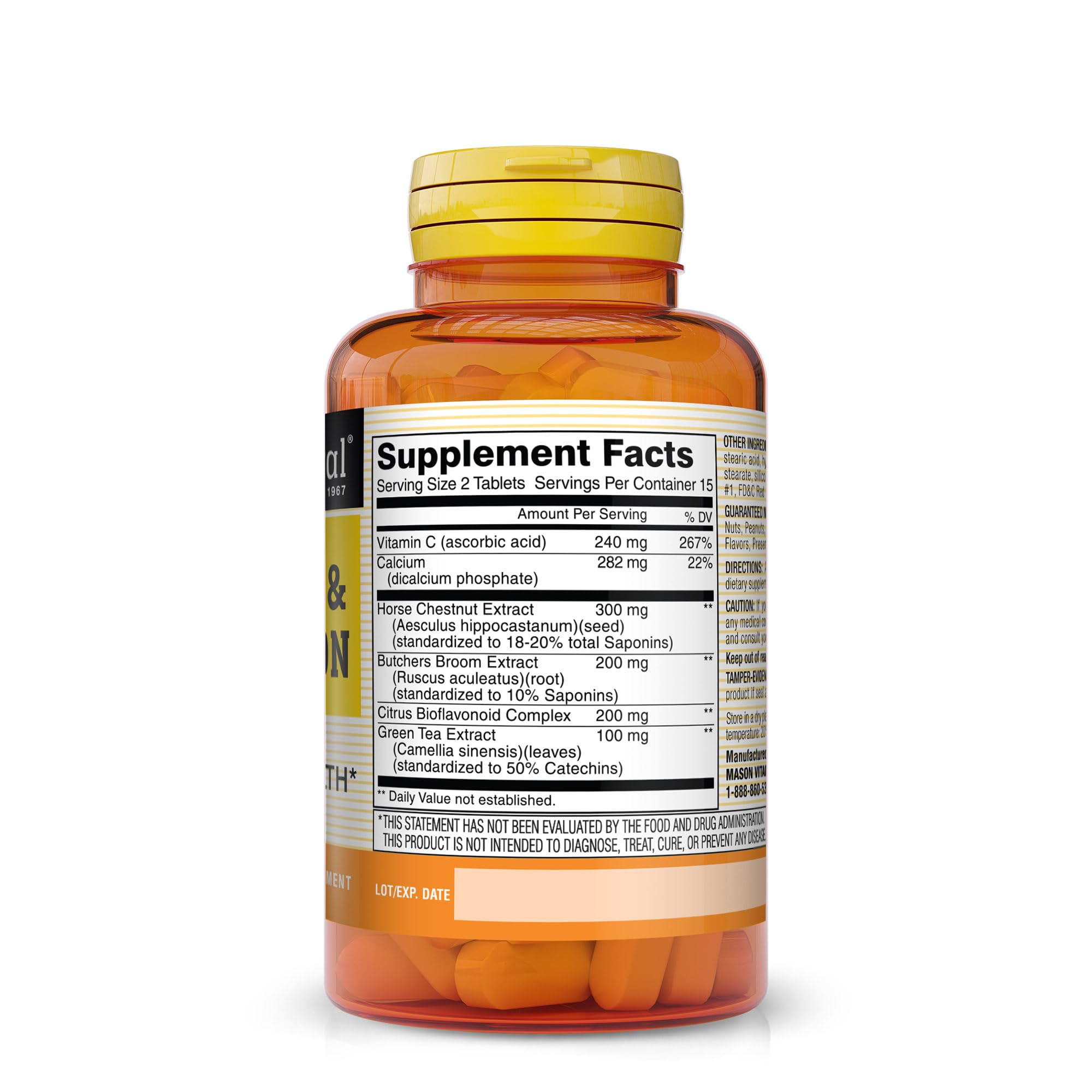 Foto 2 | Suplemento Mason Natural Leg Vein & Circulation 30 Comprimidos - Venta Internacional