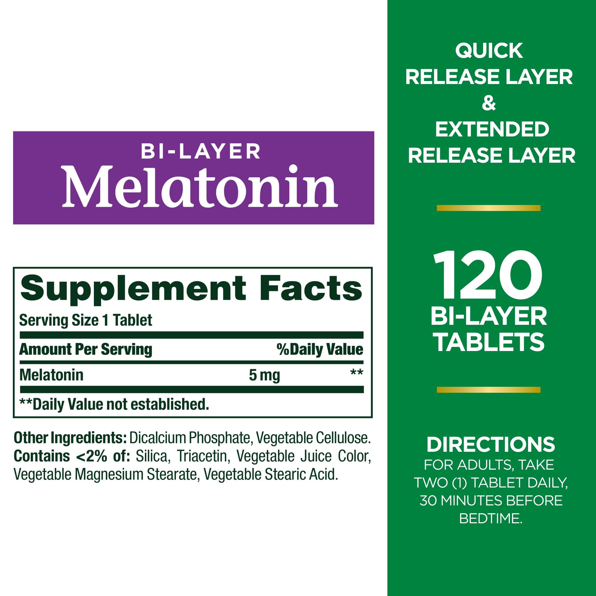 Foto 3 pulgar | Suplemento Para Dormir Nature's Bounty Melatonina 5 Mg 120 Comprimidos - Venta Internacional