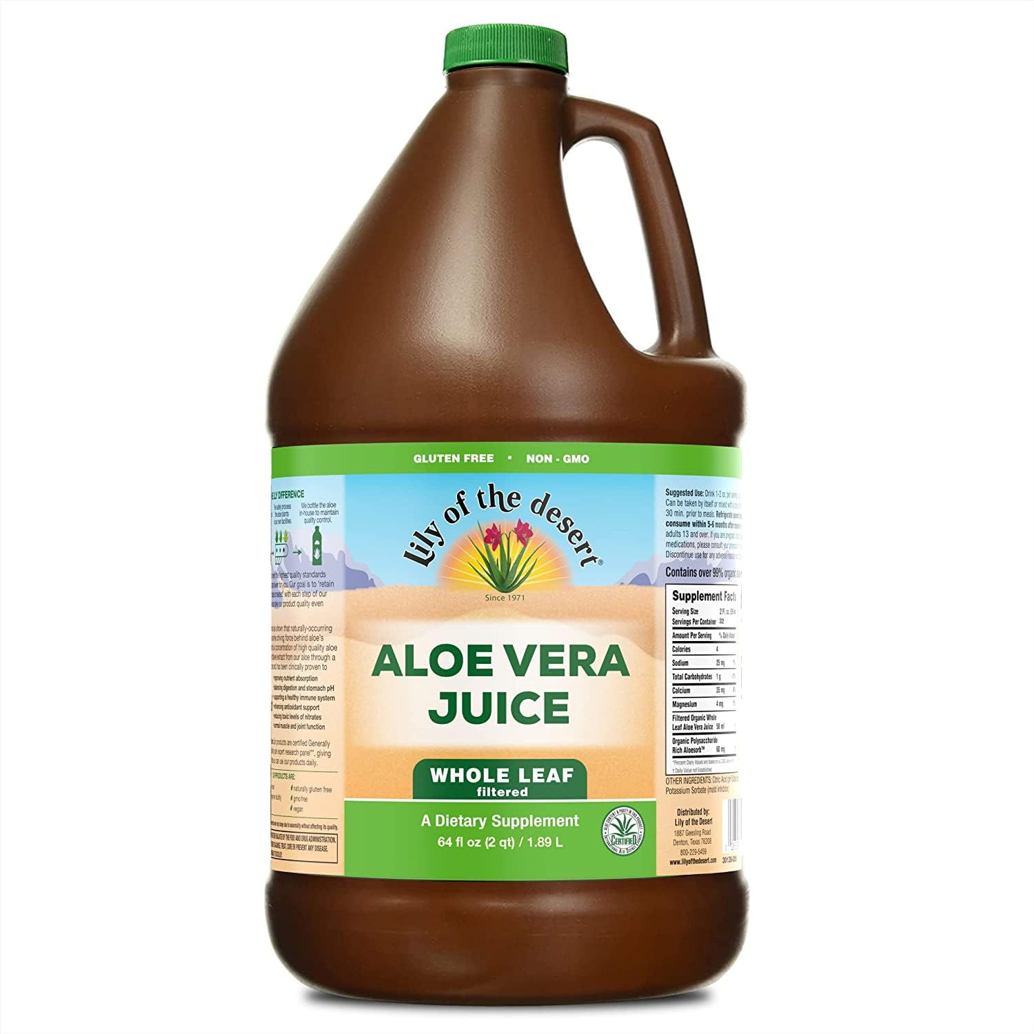 Foto 2 pulgar | Jugo de Aloe Vera Lily Of The Desert 1,89 L Sin Ogm - Venta Internacional