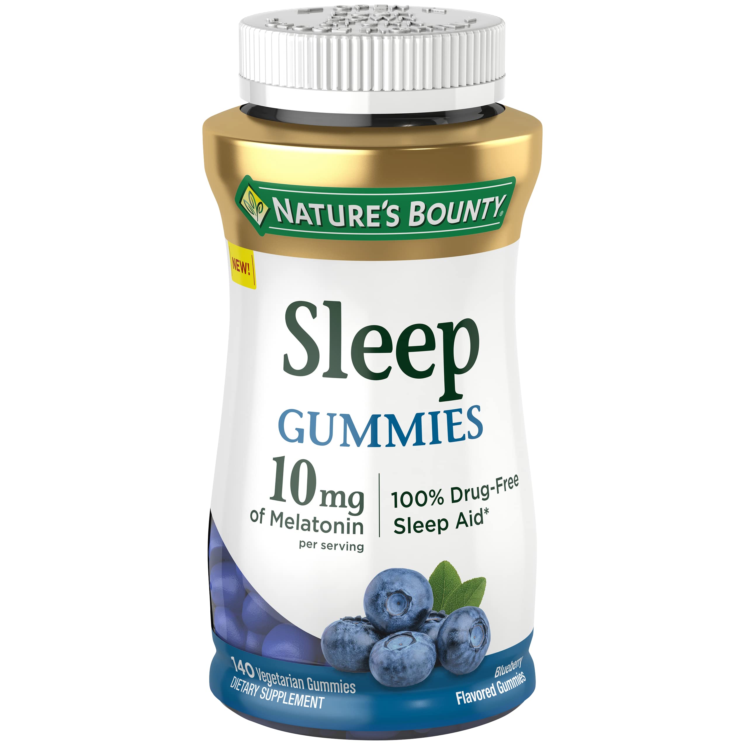 Foto 2 pulgar | Suplemento Para Dormir Nature's Bounty Gomitas Melatonina 10 Mg 140 Unidades - Venta Internacional
