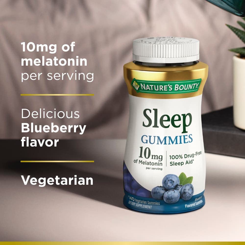 Foto 5 pulgar | Suplemento Para Dormir Nature's Bounty Gomitas Melatonina 10 Mg 140 Unidades - Venta Internacional