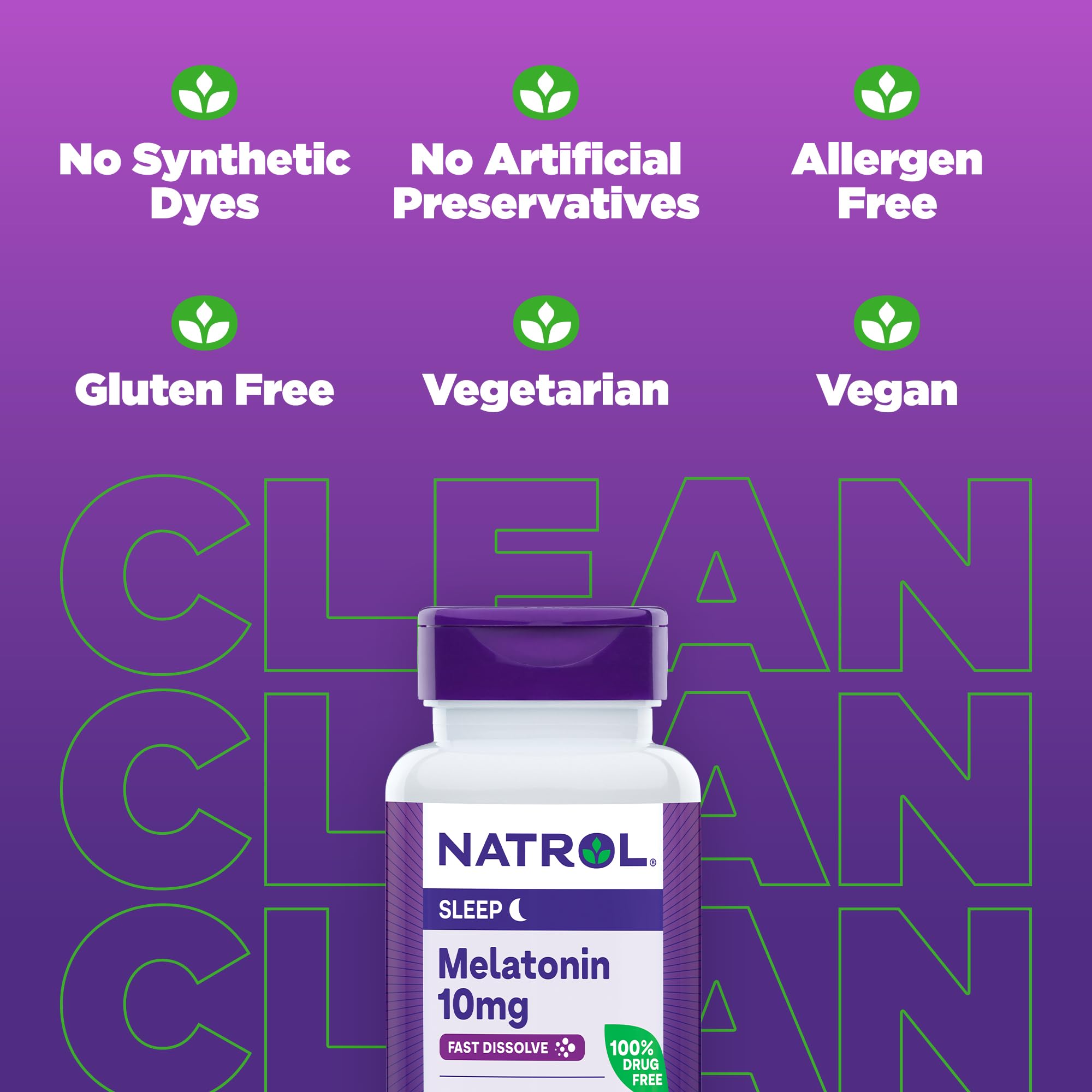 Foto 6 pulgar | Suplementos de Melatonina Natrol Fast Dissolve 10 mg 75 Comprimidos - Venta Internacional