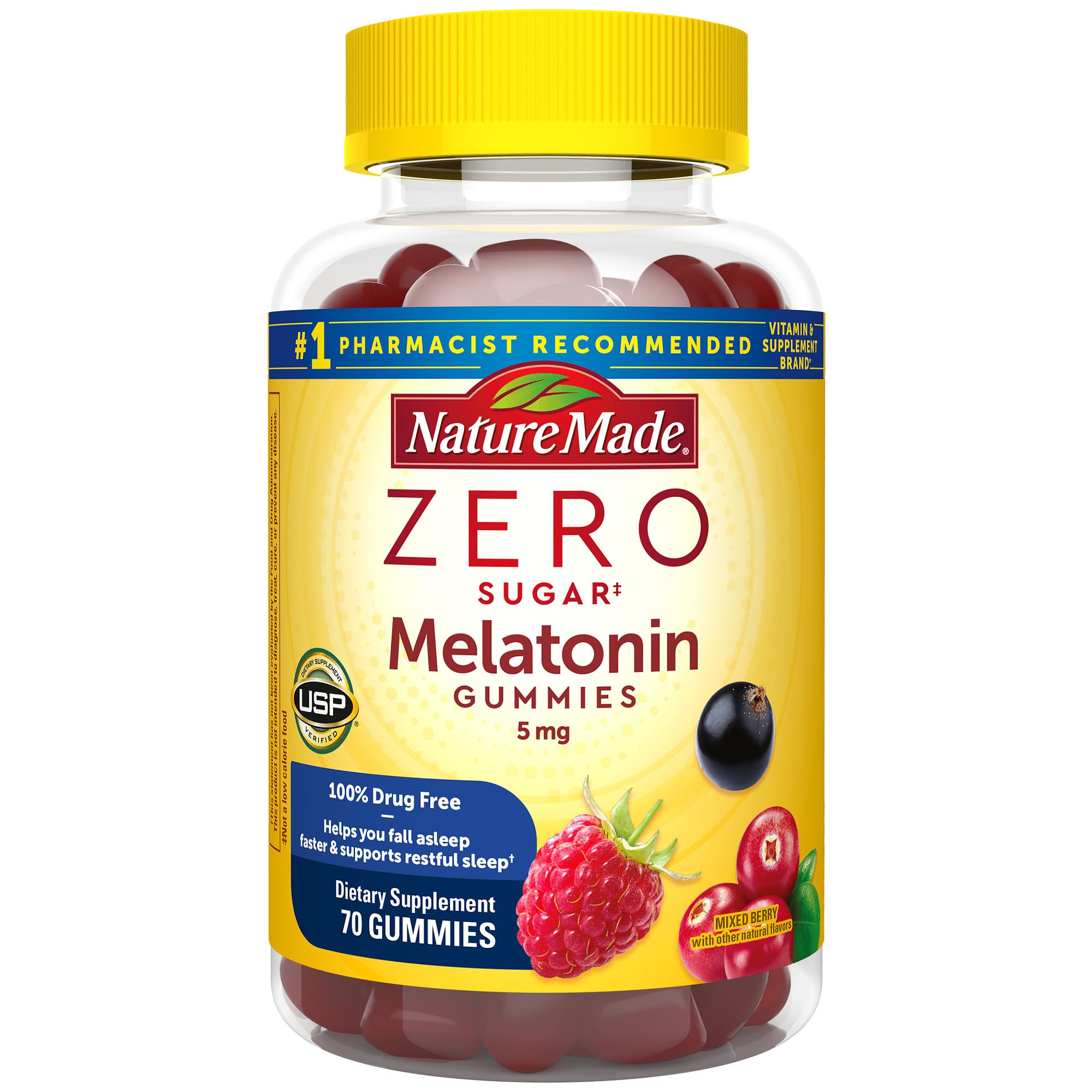 Foto 2 pulgar | Gomitas de Melatonina Sleep Aid Nature Made - Venta Internacional