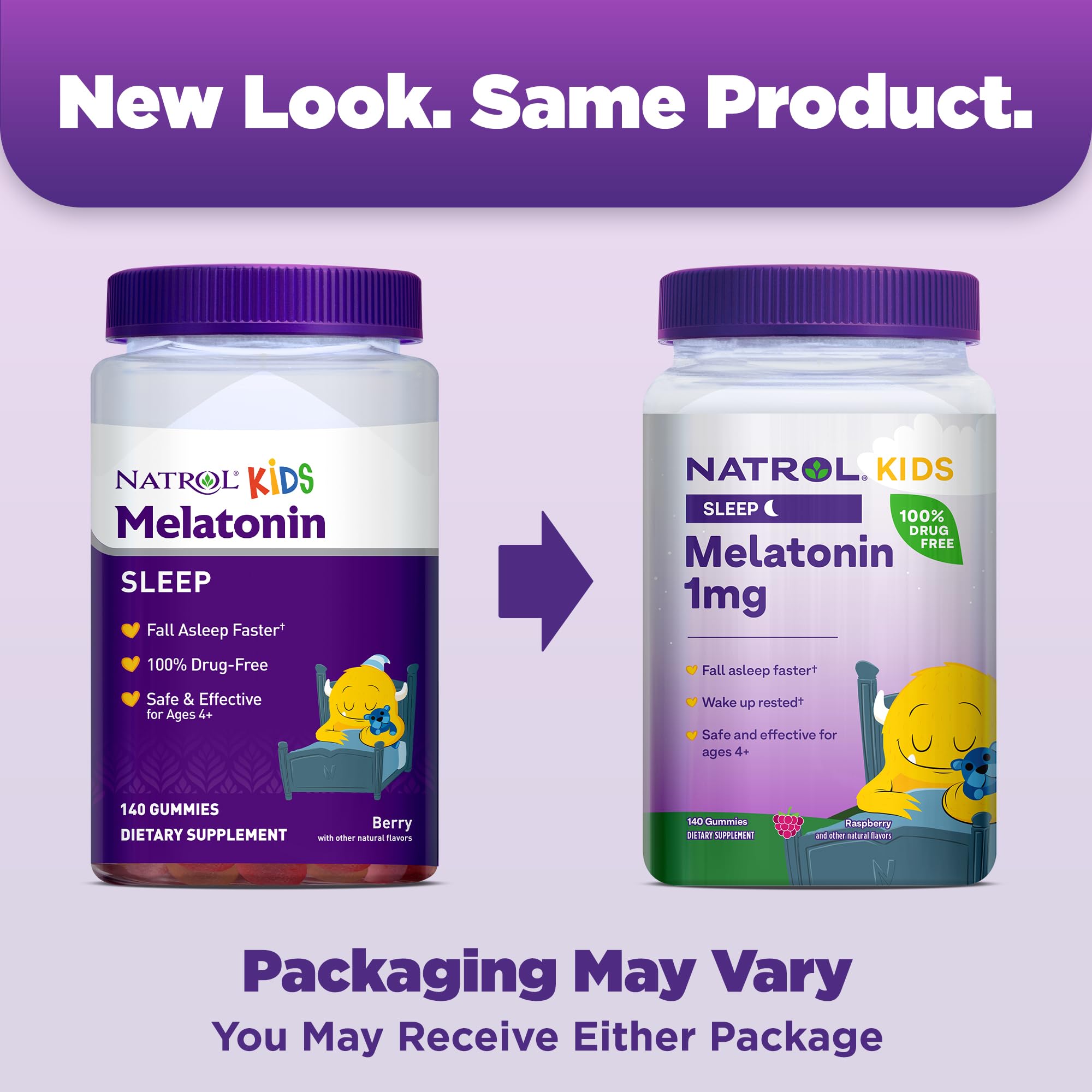 Foto 2 | Suplemento Natrol Kids de Melatonina 1 mg Gomitas para Dormir 140 Unidades - Venta Internacional