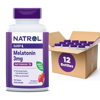 Foto 1 | Suplemento Natrol Melatonin 3 Mg de Fresa 150 Comprimidos - Venta Internacional