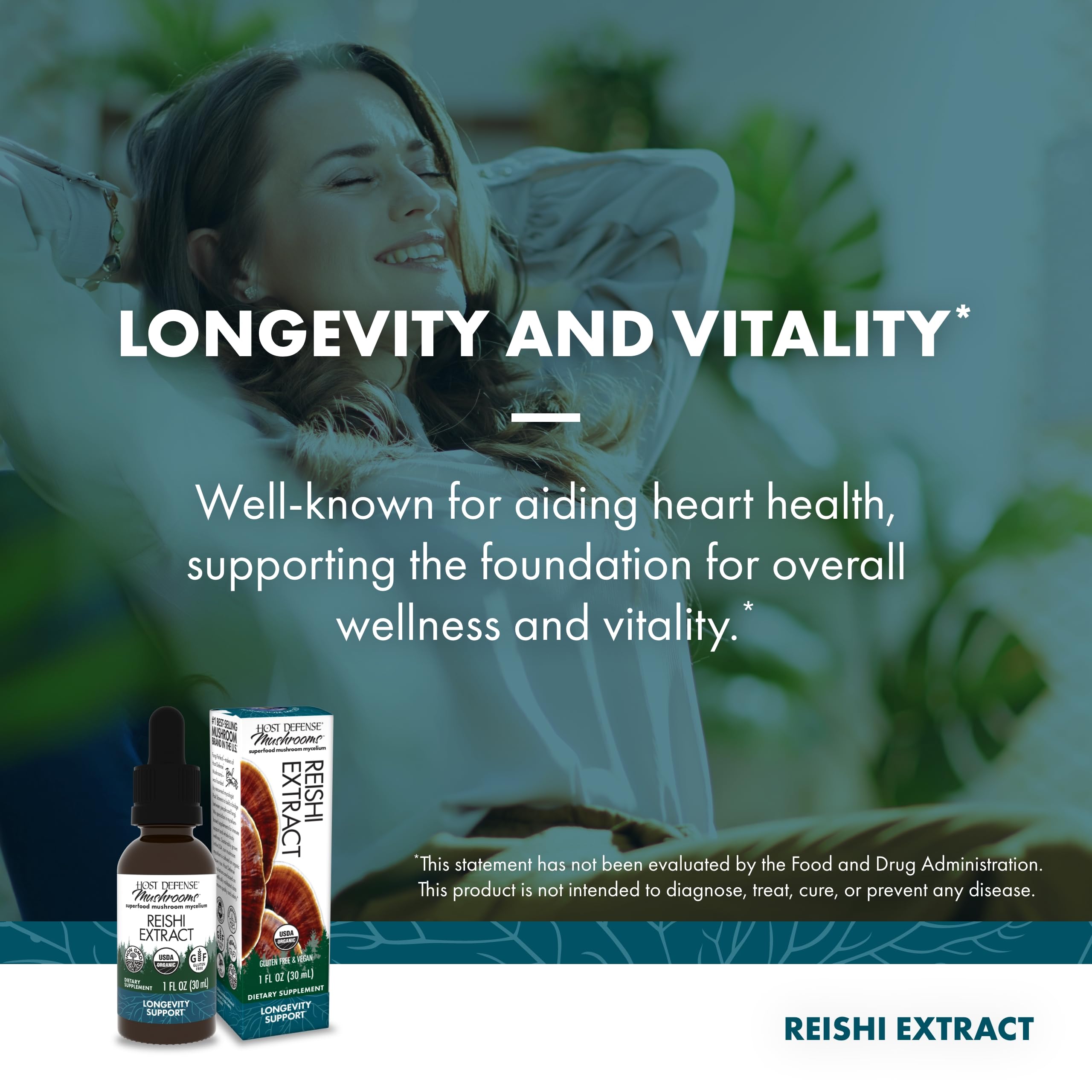 Foto 4 pulgar | Suplemento de Extracto de Reishi Host Defense 30 ml - Venta Internacional